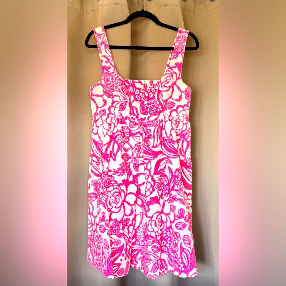 Anthropologie Vanessa Virginia Pink & White Floral Dress - Worn Once! Like New